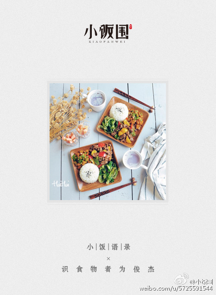 小饭围创意文案——一粒有态度的大米,每天都在认真生活!